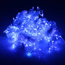 Load image into Gallery viewer, 3Mx3M 300 LED Starry Fairy Curtains Light Indoor/Outdoor Waterproof Blue