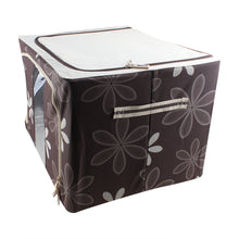 Load image into Gallery viewer, 66L 50x40x33cm Large Storage case folding Organizer durable 600d oxford cloth &Steel Frame inside collapsible Snacks Storage Box