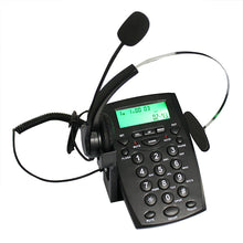 Load image into Gallery viewer, AGPtek Call Center Dialpad Headset Telephone with Tone Dial Key Pad & REDIAL