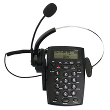 Load image into Gallery viewer, AGPtek Call Center Dialpad Headset Telephone with Tone Dial Key Pad & REDIAL