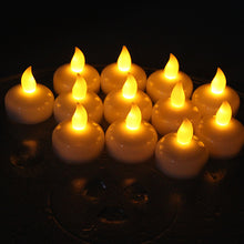 Load image into Gallery viewer, AGPtek Lot 12 LED Floating Tea Waterproof Wedding Party Floral Decoration flameless Candle