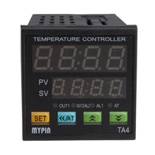 Load image into Gallery viewer, DIN 1/16 TA4-RNR AC/DC Digital PID Temperature Controller Dual Display 1 Alarm