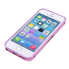Load image into Gallery viewer, Ultra-thin 0.7mm Aluminum Metal Bumper Case Bezel Frame Pink for iPhone 5S 5G 5 No Screw Needed