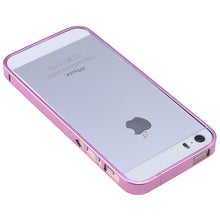 Load image into Gallery viewer, Ultra-thin 0.7mm Aluminum Metal Bumper Case Bezel Frame Pink for iPhone 5S 5G 5 No Screw Needed
