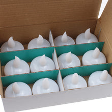 Load image into Gallery viewer, AGPtek Lot 12 LED Floating Tea Waterproof Wedding Party Floral Decoration flameless Candle