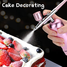Load image into Gallery viewer, AGPtEK Airbrush Spray Pen Mini Air Compressor USB Rechargeable Makeup Portable Pink
