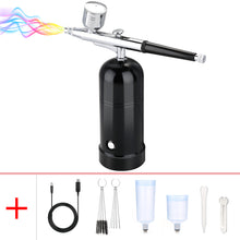 Load image into Gallery viewer, AGPtEK Airbrush Kit Mini Air Compressor USB Rechargeable and Portable for Make up Tattoo Nail Art Cake