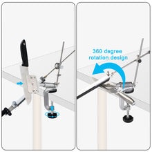 Load image into Gallery viewer, Kitchen Chef Knife Sharpener Fixed Rotation Angle with 4 Whetstones