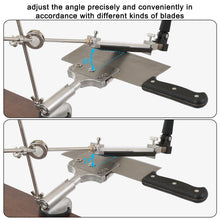 Load image into Gallery viewer, Kitchen Chef Knife Sharpener Fixed Rotation Angle with 4 Whetstones
