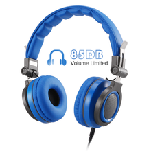 Load image into Gallery viewer, Kids Headphones over Ear Wired Headsets with 85dB Volume Limit Adjustable Foldable
