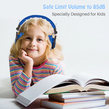 Load image into Gallery viewer, Kids Headphones over Ear Wired Headsets with 85dB Volume Limit Adjustable Foldable