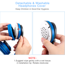 Load image into Gallery viewer, Kids Headphones over Ear Wired Headsets with 85dB Volume Limit Adjustable Foldable