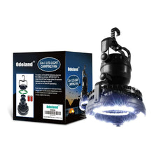 Load image into Gallery viewer, 2-in-1 18 LED Camping Light and Ceiling Fan Outdoor Hiking Flashlight