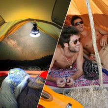 Load image into Gallery viewer, 2-in-1 18 LED Camping Light and Ceiling Fan Outdoor Hiking Flashlight