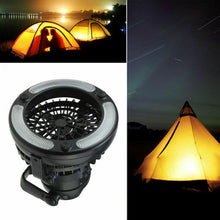 Load image into Gallery viewer, 2-in-1 18 LED Camping Light and Ceiling Fan Outdoor Hiking Flashlight
