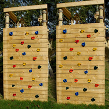 Load image into Gallery viewer, 20x Climbing Wall Holds 40x T-nut Bolt Rock Wall Indoor Outdoor Playground Set