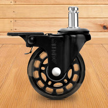 Load image into Gallery viewer, 5Pcs Replacement Office Chair Casters with Brake Wheels Smooth Quiet