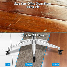 Load image into Gallery viewer, 5Pcs Replacement Office Chair Casters with Brake Wheels Smooth Quiet