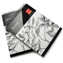 Load image into Gallery viewer, 2 Pack Spiral Sketch Book 9X12" Pad 100 Sheets Drawing Paper Pencil Pastel New