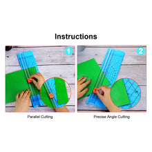 Load image into Gallery viewer, AGPTEK 12" A4 Paper Trimmer Cutter Picture Cutting Label Design Photos Blue