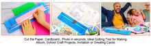 Load image into Gallery viewer, AGPTEK 12" A4 Paper Trimmer Cutter Picture Cutting Label Design Photos Blue