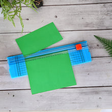 Load image into Gallery viewer, AGPTEK 12" A4 Paper Trimmer Cutter Picture Cutting Label Design Photos Blue