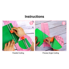 Load image into Gallery viewer, AGPTEK 12" A4 Paper Trimmer Cutter Picture Cutting Label Design Photos Pink