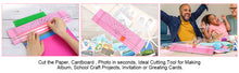 Load image into Gallery viewer, AGPTEK 12" A4 Paper Trimmer Cutter Picture Cutting Label Design Photos Pink