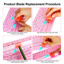 Load image into Gallery viewer, AGPTEK 12" A4 Paper Trimmer Cutter Picture Cutting Label Design Photos Pink