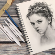 Load image into Gallery viewer, Sketch Drawing Tools Blending Stumps Set Sandpaper Pencil Sharpeners Erasers Bag