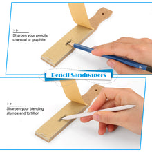 Load image into Gallery viewer, Sketch Drawing Tools Blending Stumps Set Sandpaper Pencil Sharpeners Erasers Bag