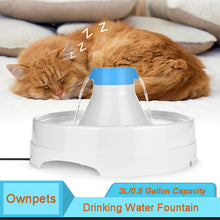Load image into Gallery viewer, Ownpets® Pets Drinking Fountain, Active Oxygen Cycle Two Drinking Area 3L/0.8Gallon Capacity