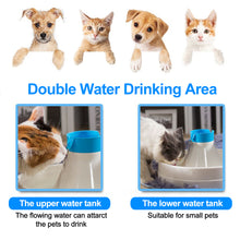 Load image into Gallery viewer, Ownpets® Pets Drinking Fountain, Active Oxygen Cycle Two Drinking Area 3L/0.8Gallon Capacity