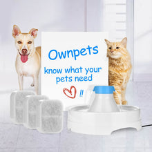 Load image into Gallery viewer, Ownpets Replacement Cotton Activated Carbon Filters for Cat Dog Pet Water Drinking Fountain 3 Pack