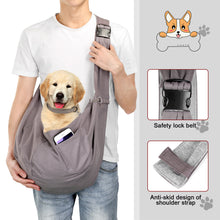 Load image into Gallery viewer, Adjustable Pet Sling Carrier Shoulder Bag Pouch 20~25lb Dog Cat Travel Messenger