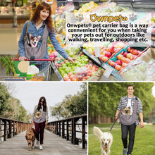 Load image into Gallery viewer, Adjustable Pet Sling Carrier Shoulder Bag Pouch 20~25lb Dog Cat Travel Messenger