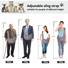 Load image into Gallery viewer, Adjustable Pet Sling Carrier Shoulder Bag Pouch 20~25lb Dog Cat Travel Messenger