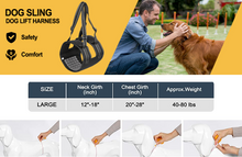 Load image into Gallery viewer, Size L Support Harness Set Adjustable Chest Sling Strap for Elderly Disable Dog