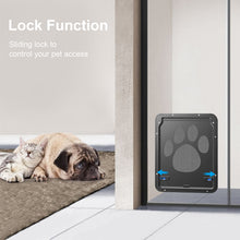 Load image into Gallery viewer, Pet Dog Cat Small Screen Locking Flap Door Magnetic Automatic Slide Protector