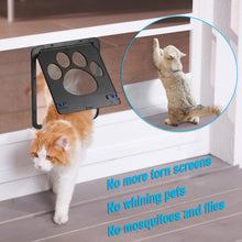 Load image into Gallery viewer, Pet Dog Cat Small Screen Locking Flap Door Magnetic Automatic Slide Protector