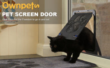 Load image into Gallery viewer, Pet Dog Cat Small Screen Locking Flap Door Magnetic Automatic Slide Protector