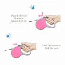 Load image into Gallery viewer, Blue 16ft Automatic Retractable Dog Cat Leashes Pet Collar Walking Lead Rope Outdoor