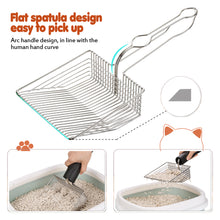 Load image into Gallery viewer, Metal Cat Litter Scoop Sifter Deep Shovel Scooper POO Cleaner Heavy Duty Tool