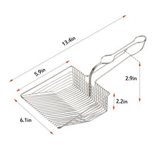 Load image into Gallery viewer, Metal Cat Litter Scoop Sifter Deep Shovel Scooper POO Cleaner Heavy Duty Tool