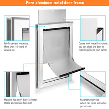 Load image into Gallery viewer, Ownpets Large Pet Door Dog Metal Magnetic Locking Flap Screen Gate Easy to Install Strong & Durable