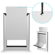 Load image into Gallery viewer, Ownpets Large Pet Door Dog Metal Magnetic Locking Flap Screen Gate Easy to Install Strong & Durable