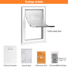 Load image into Gallery viewer, Ownpets Large Pet Door Dog Metal Magnetic Locking Flap Screen Gate Easy to Install Strong & Durable