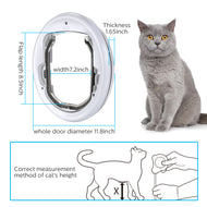 Lightweight Flap Pet Door Cats Small Dogs Anti-Insects Quiet Magnet Locking Gate