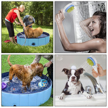 Load image into Gallery viewer, Ownpets Foldable Pet Pool Bathing Set with Massage Shower Sprayer & Towel, Non-Slip Multi-Purpose Kiddie Pool Bathtub