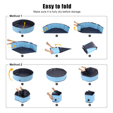 Load image into Gallery viewer, Ownpets Foldable Pet Pool Bathing Set with Massage Shower Sprayer & Towel, Non-Slip Multi-Purpose Kiddie Pool Bathtub